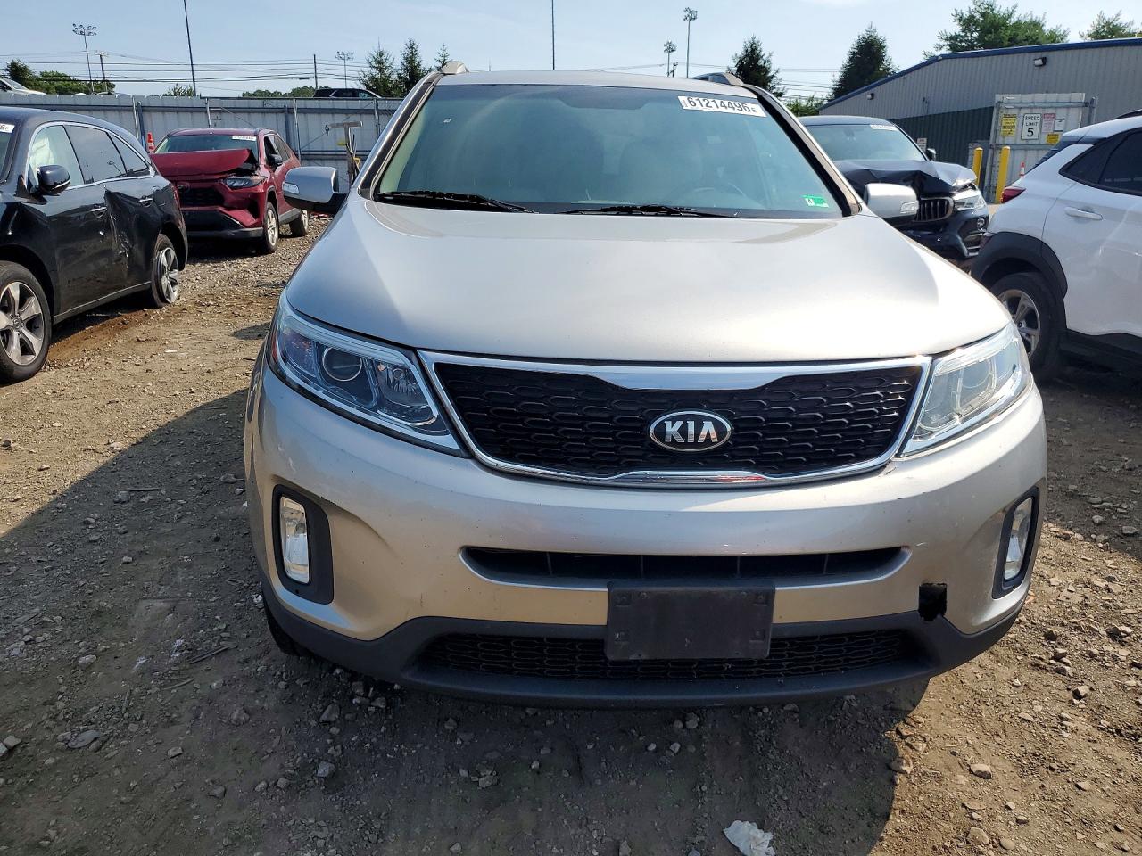 2015 Kia Sorento Lx Silver vin: 5XYKTDA60FG628573