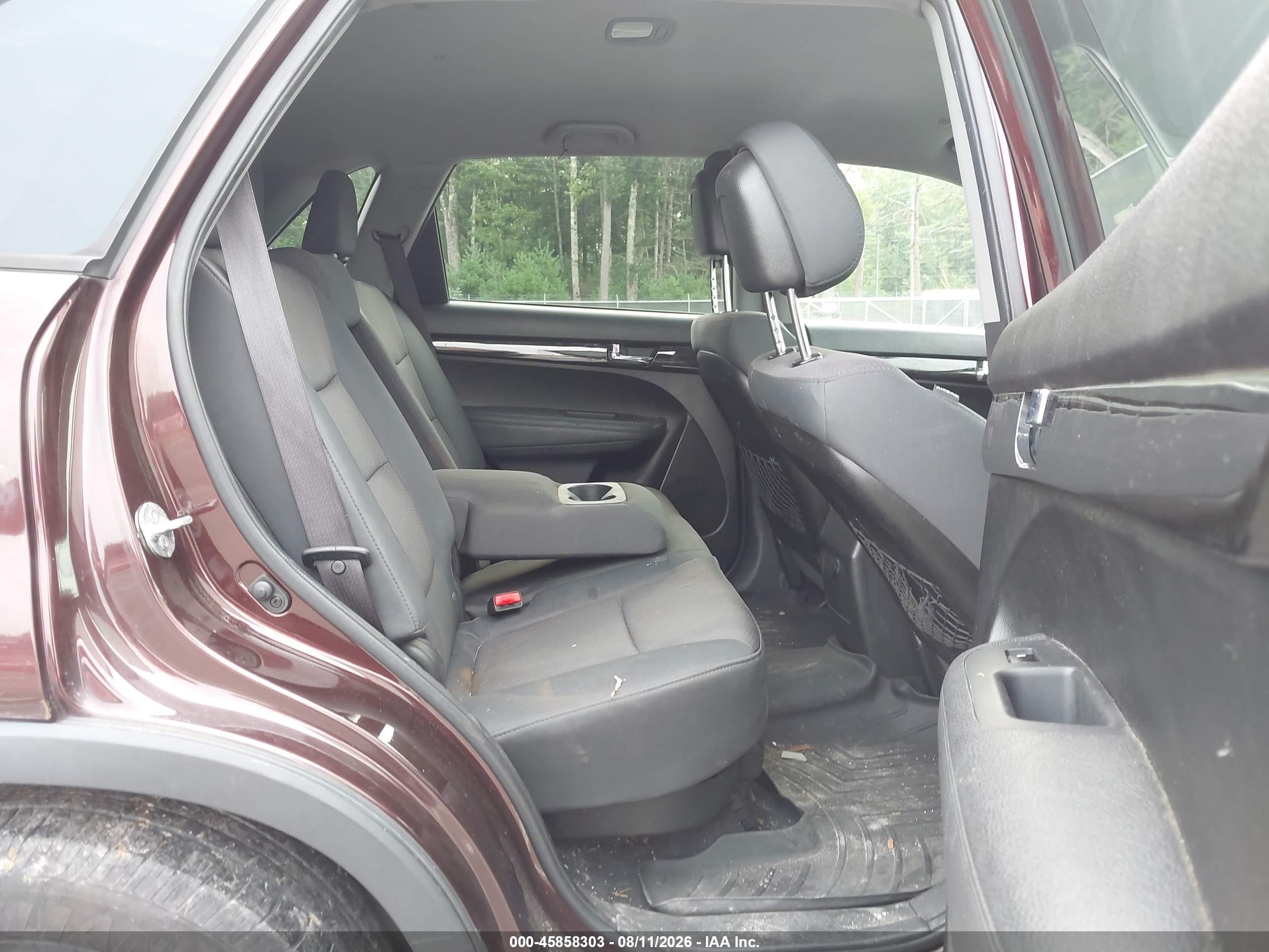 2012 Kia Sorento Lx Burgundy vin: 5XYKTDA61CG294128