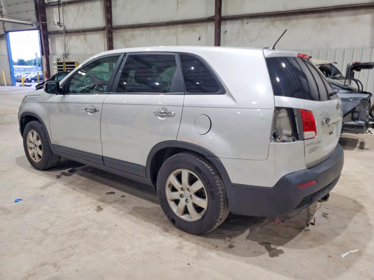 2013 Kia Sorento Lx Silver vin: 5XYKTDA61DG370951