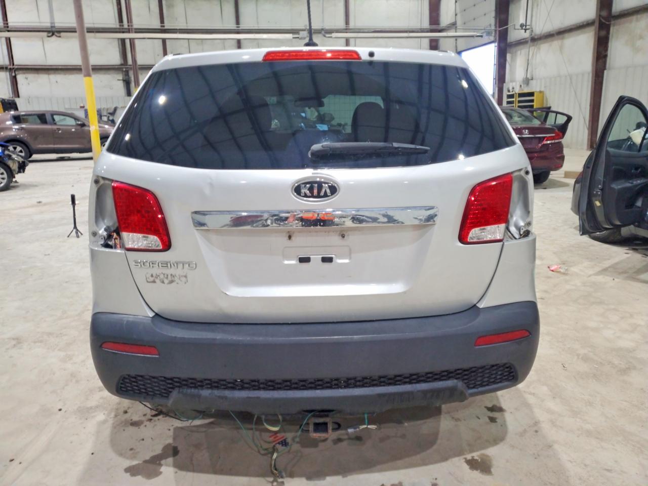 2013 Kia Sorento Lx Silver vin: 5XYKTDA61DG370951