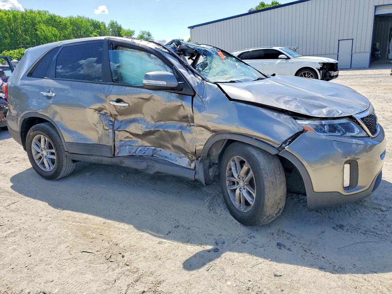 2014 Kia Sorento Lx Gray vin: 5XYKTDA61EG466421