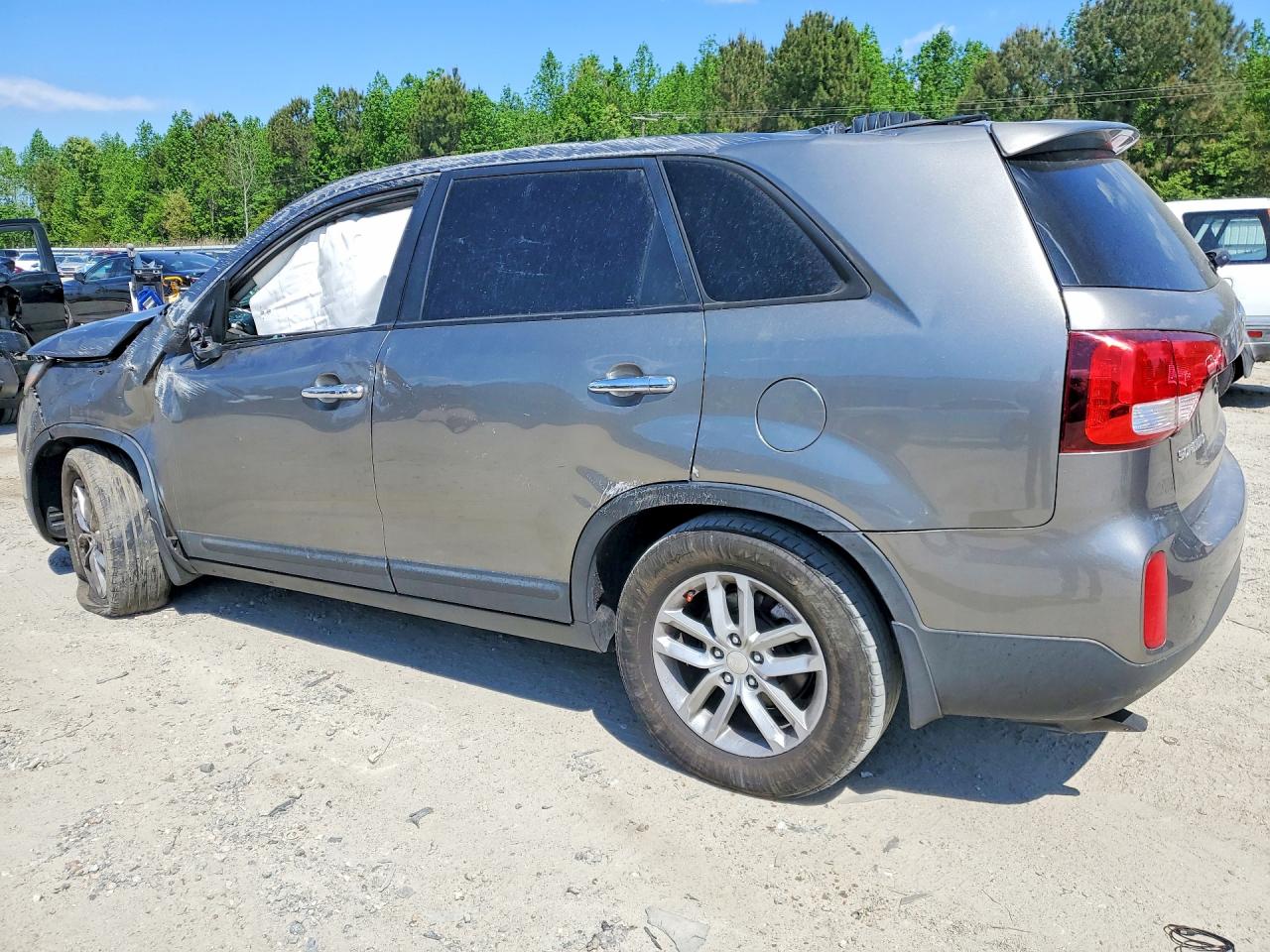 2014 Kia Sorento Lx Gray vin: 5XYKTDA61EG466421