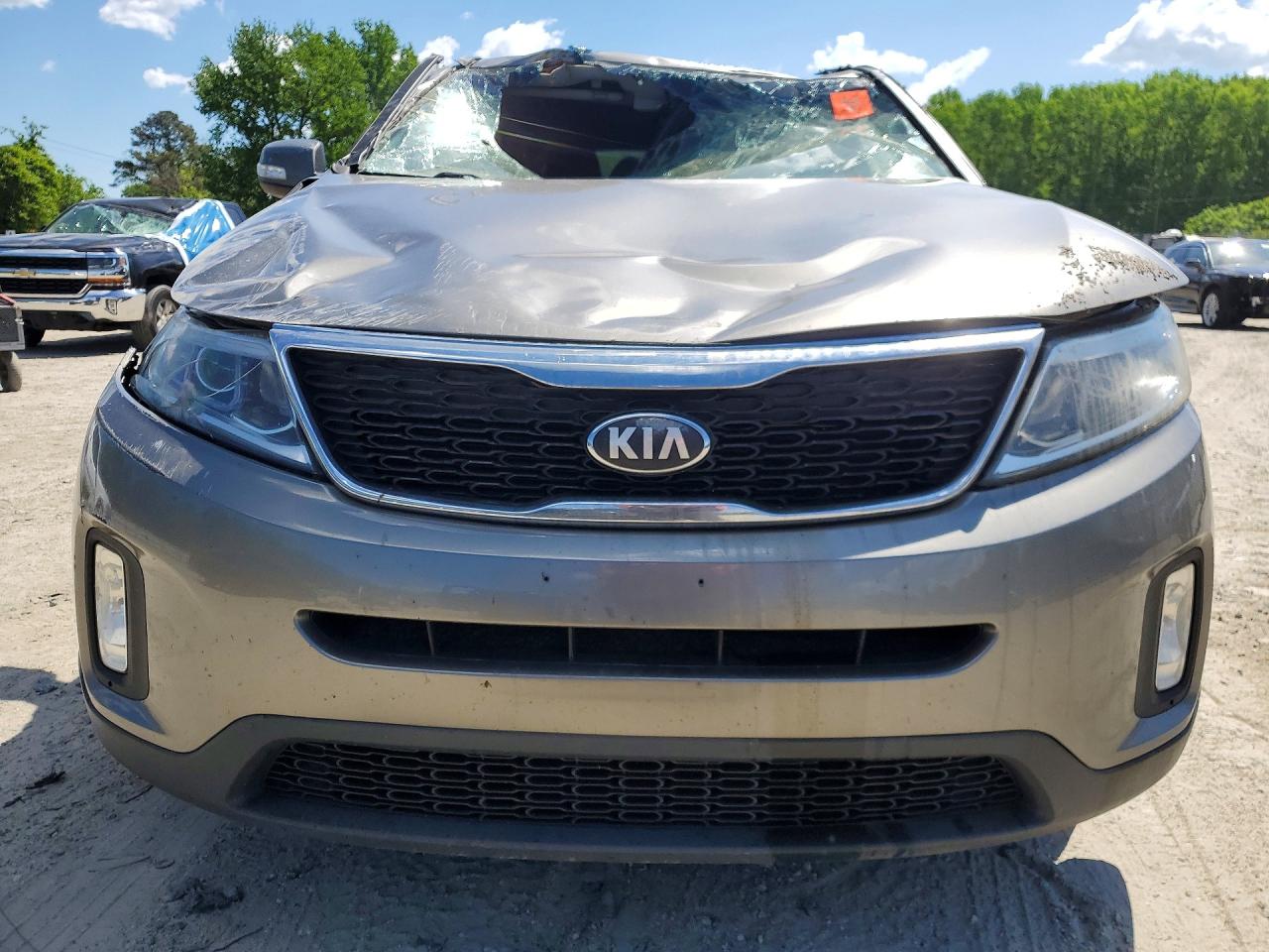 2014 Kia Sorento Lx Gray vin: 5XYKTDA61EG466421