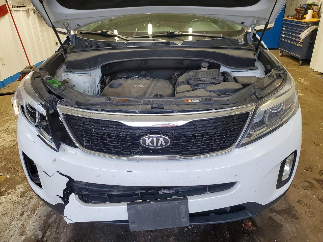 2014 Kia Sorento Lx Белый vin: 5XYKTDA61EG500051