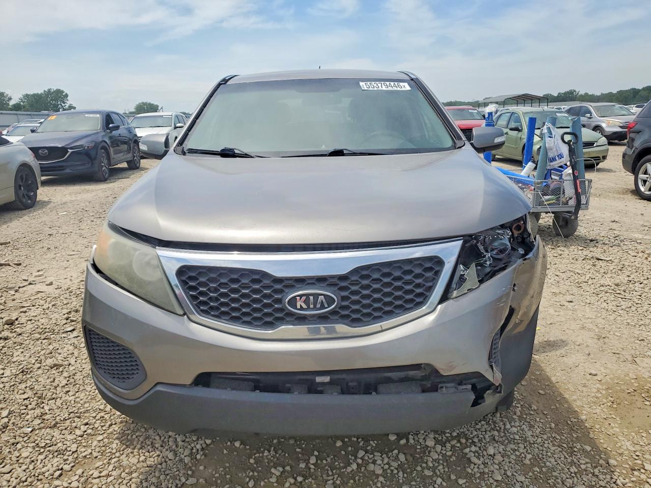 2012 Kia Sorento Lx Серый vin: 5XYKTDA62CG231782