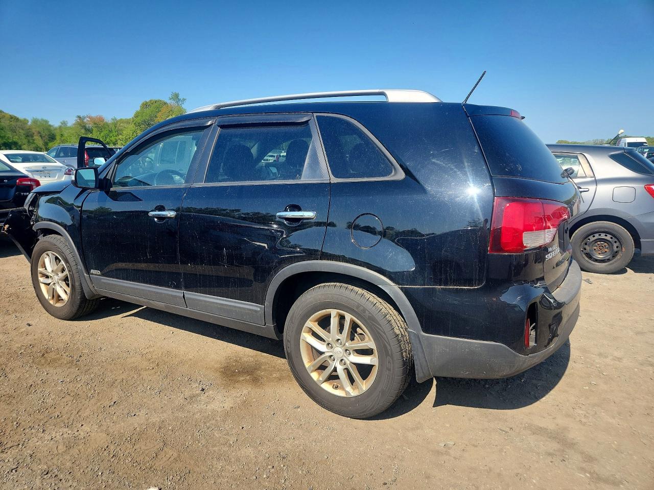 2015 Kia Sorento Lx Black vin: 5XYKTDA62FG616456