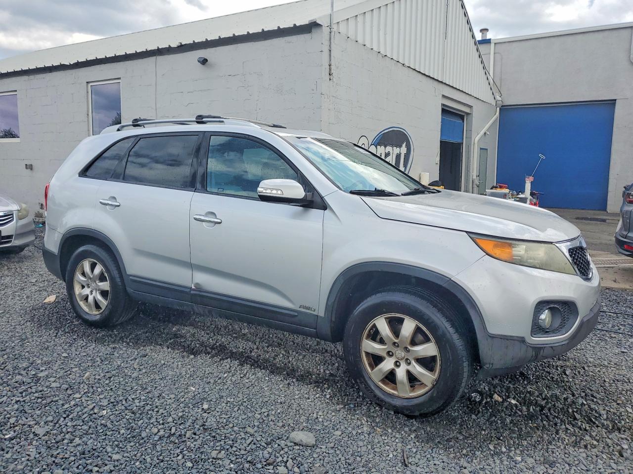 2012 Kia Sorento Lx Silver vin: 5XYKTDA63CG196850