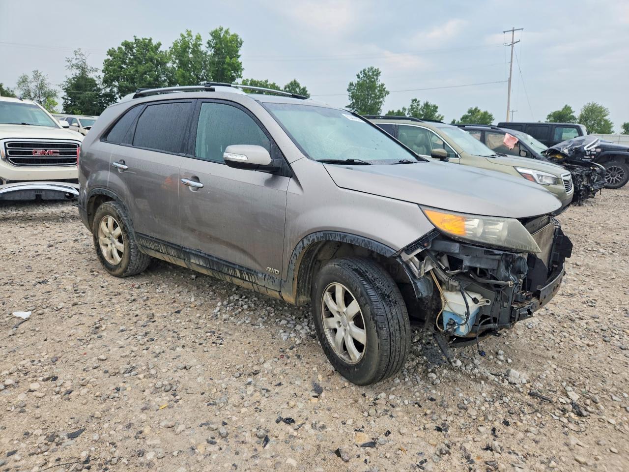 2012 Kia Sorento Lx Gray vin: 5XYKTDA63CG236750