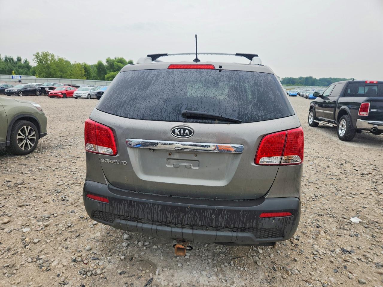 2012 Kia Sorento Lx Gray vin: 5XYKTDA63CG236750
