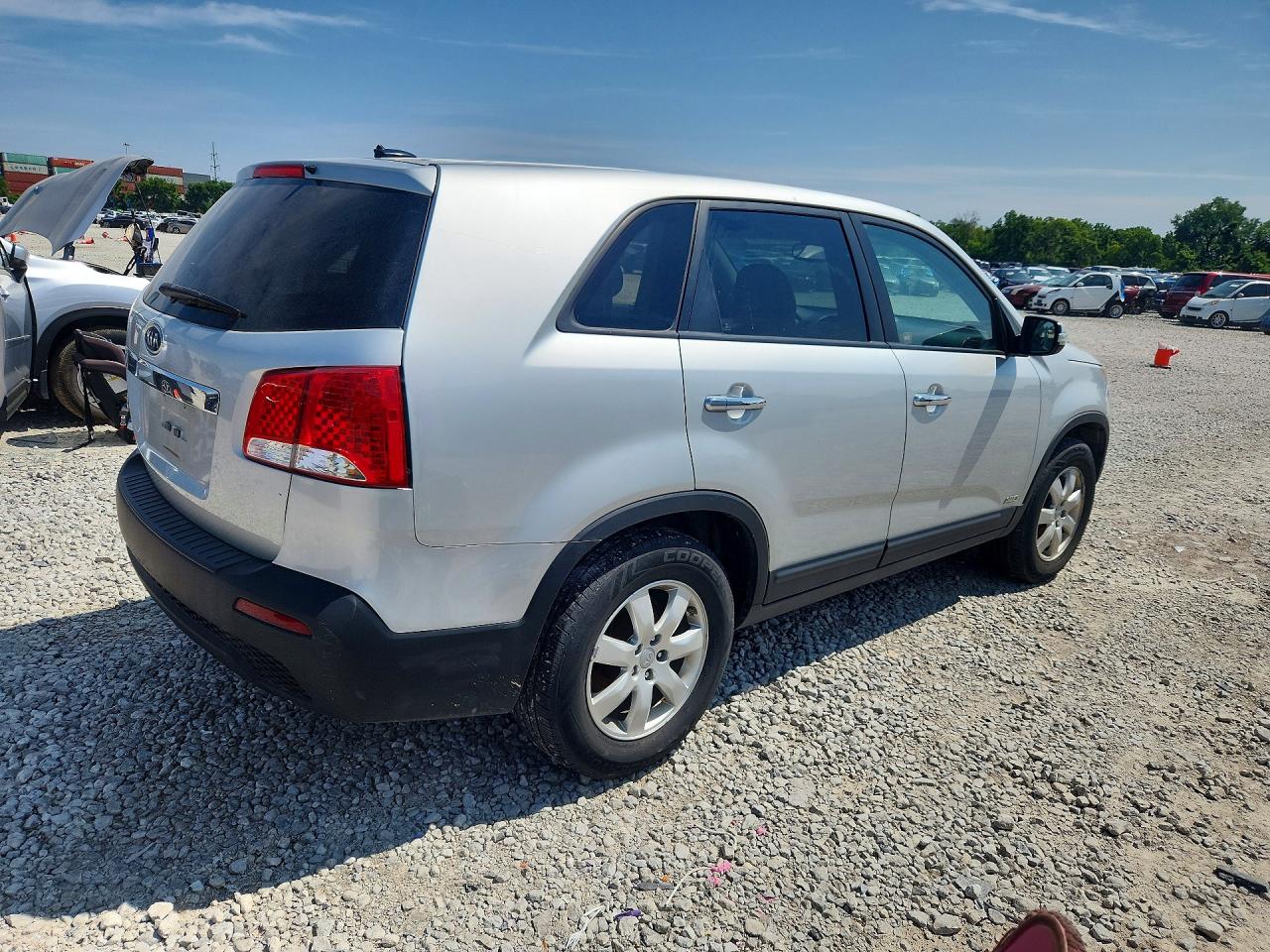 2013 Kia Sorento Lx Gray vin: 5XYKTDA64DG355991