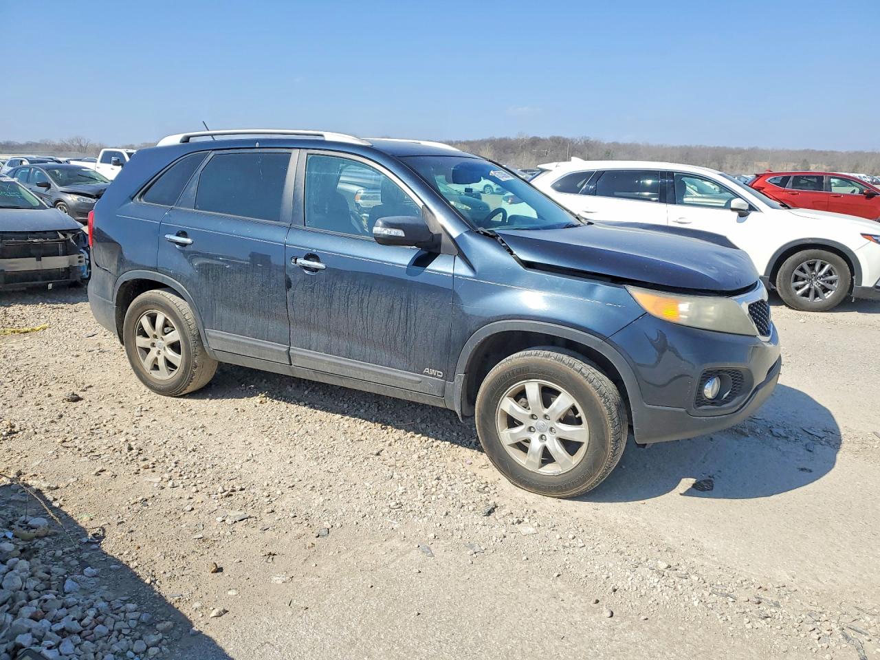 2012 Kia Sorento Lx Charcoal vin: 5XYKTDA65CG230934