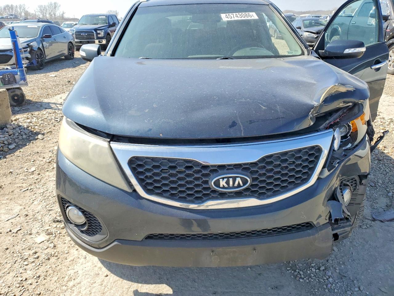 2012 Kia Sorento Lx Charcoal vin: 5XYKTDA65CG230934