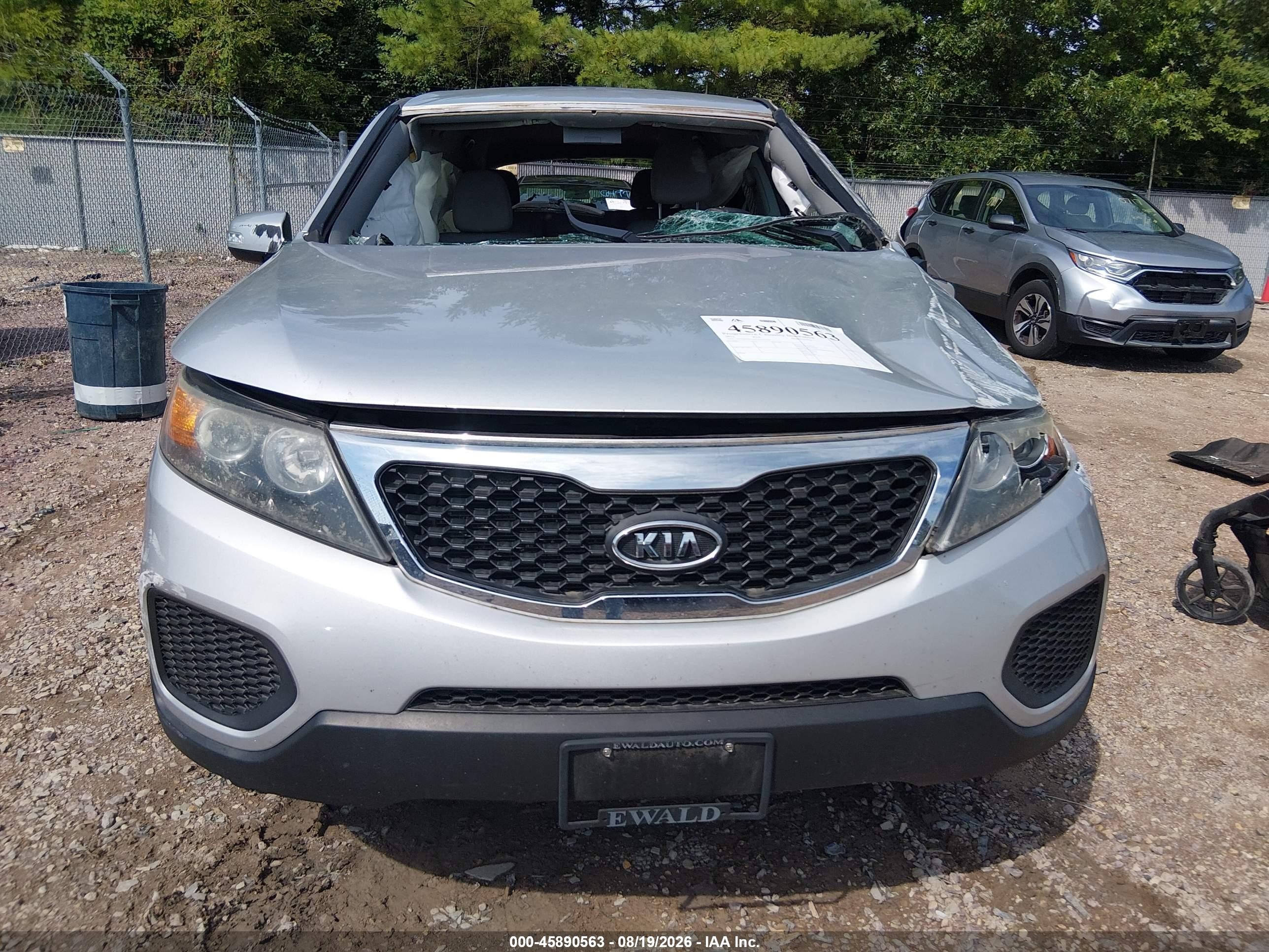 2012 Kia Sorento Lx Silver vin: 5XYKTDA65CG241142