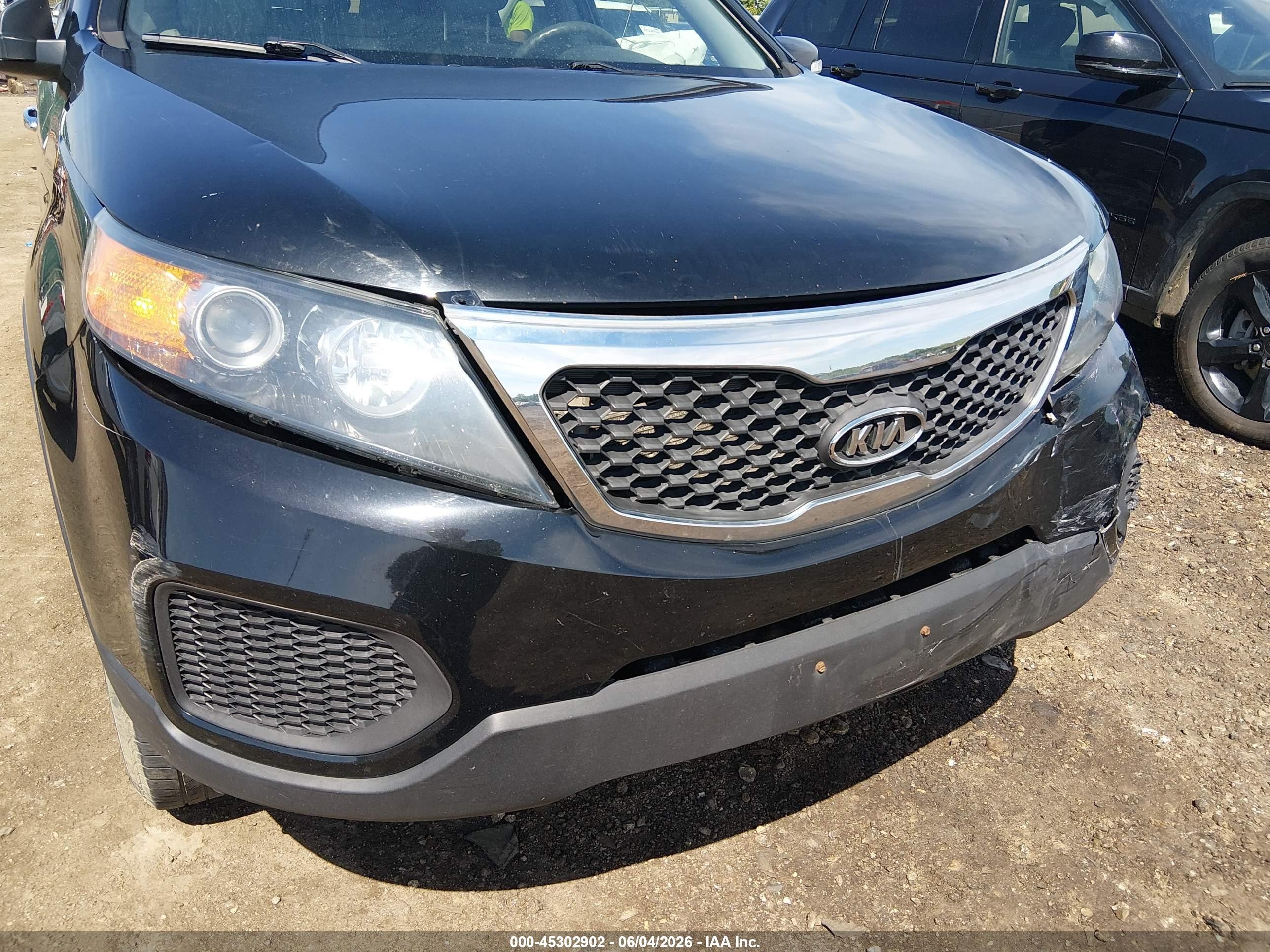 2013 Kia Sorento Lx Black vin: 5XYKTDA65DG329223