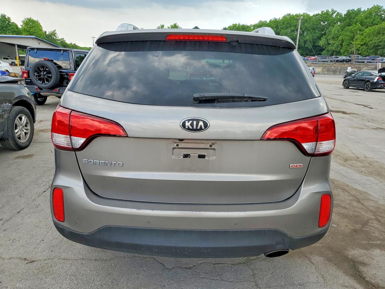 2014 Kia Sorento Lx Gray vin: 5XYKTDA65EG445815