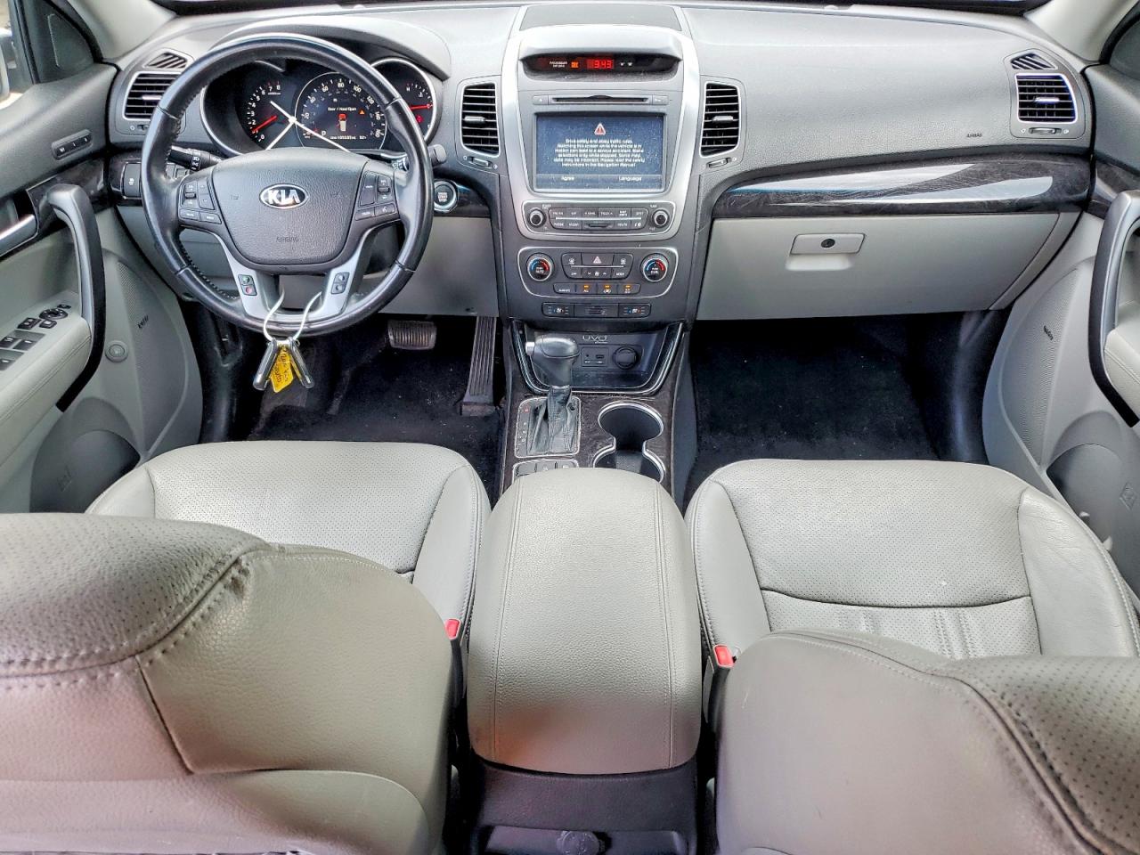 2014 Kia Sorento Lx Gray vin: 5XYKTDA65EG445815