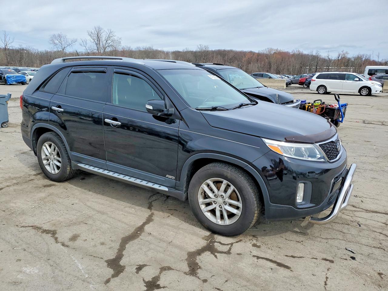 2014 Kia Sorento Black vin: 5XYKTDA65EG504894