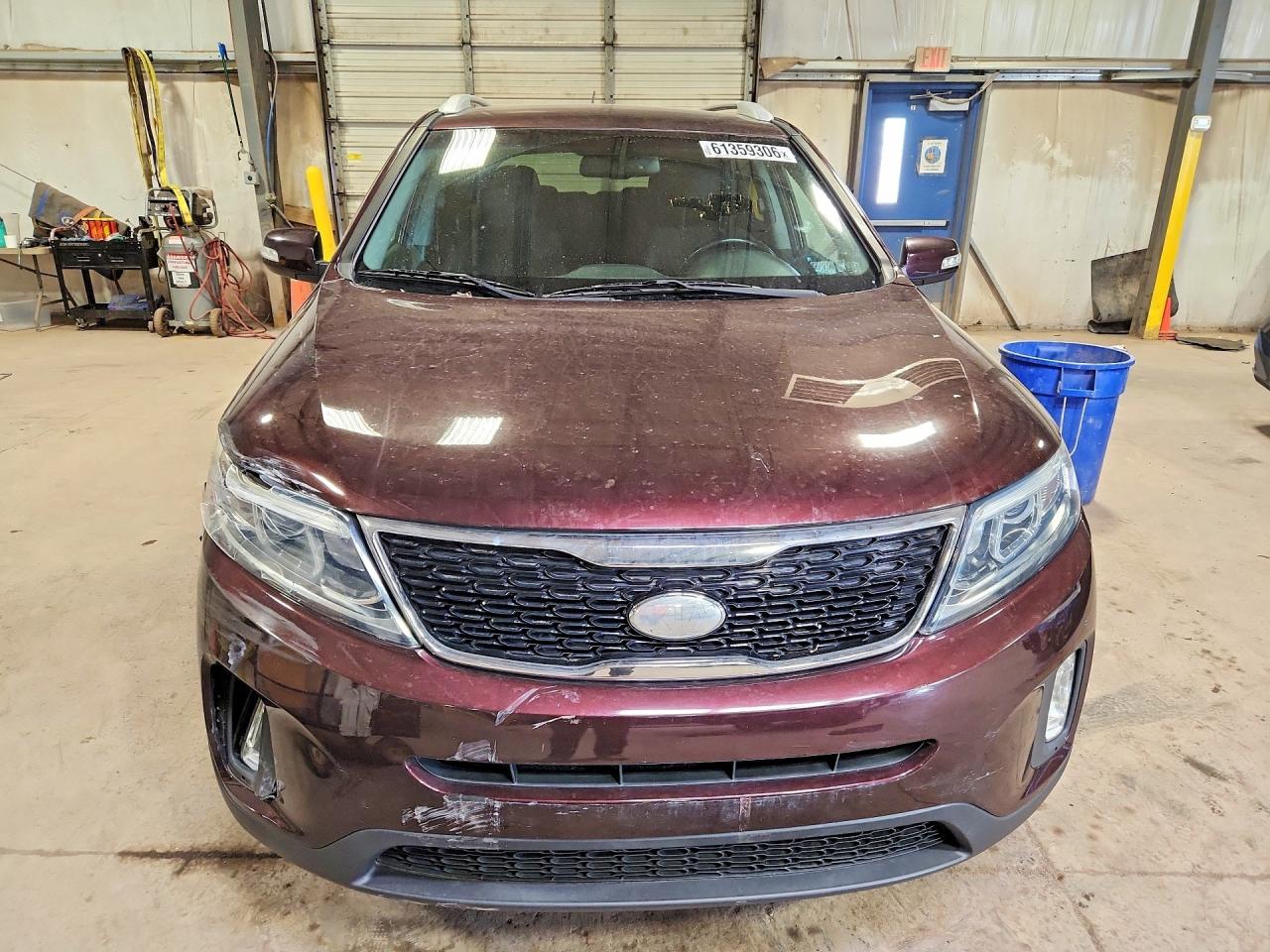 2015 Kia Sorento Lx Бордовый vin: 5XYKTDA65FG551165