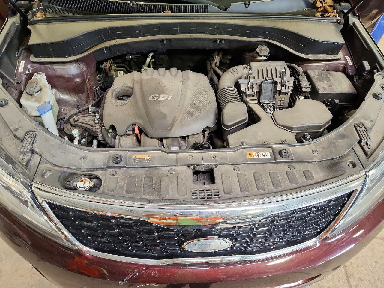 2015 Kia Sorento Lx Бордовый vin: 5XYKTDA65FG551165