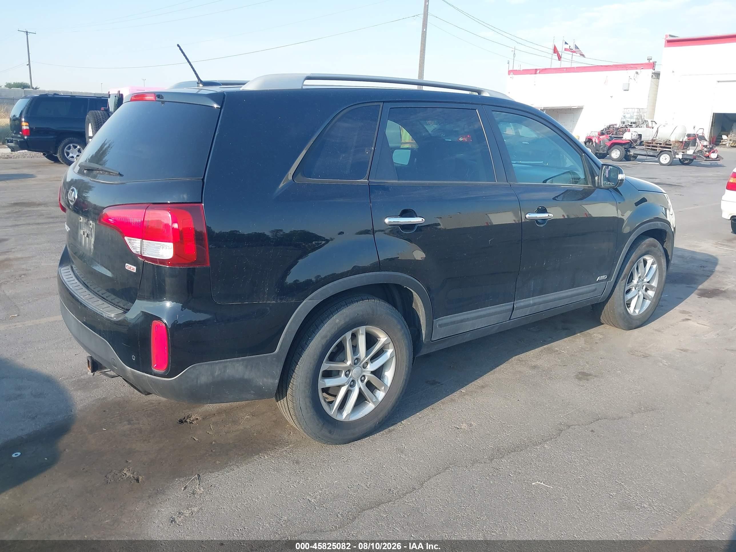 2015 Kia Sorento Lx Черный vin: 5XYKTDA65FG624406