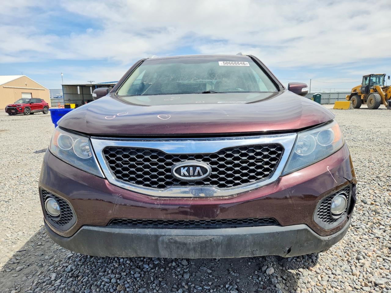2012 Kia Sorento Lx Burgundy vin: 5XYKTDA66CG277938