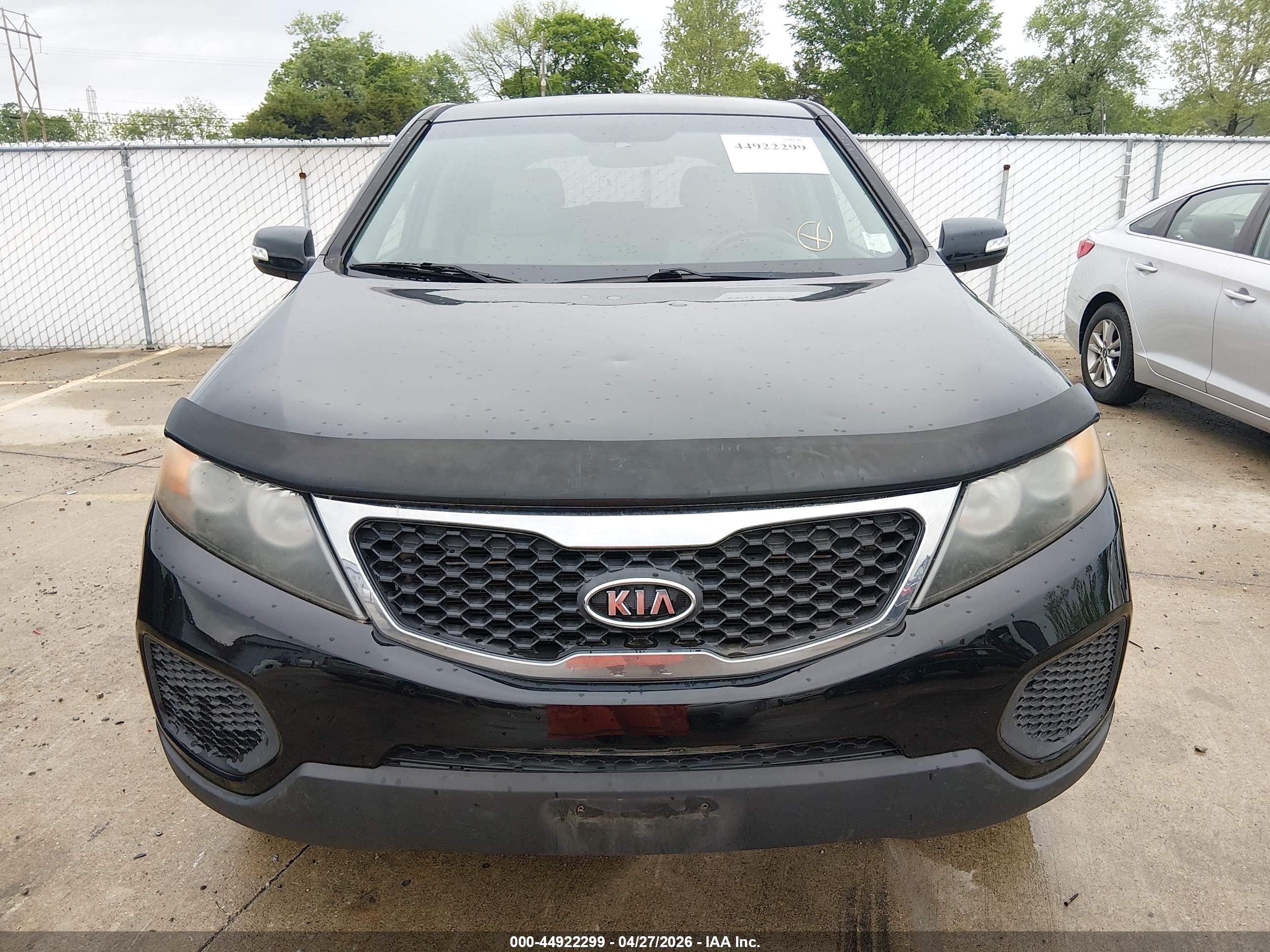 2012 Kia Sorento Lx Black vin: 5XYKTDA67CG242177