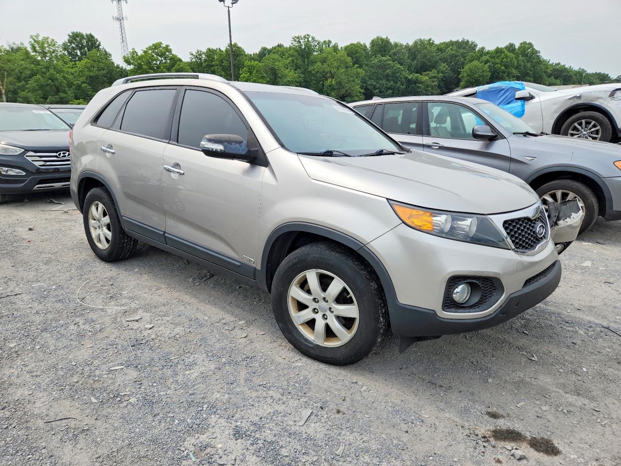2013 Kia Sorento Lx Gray vin: 5XYKTDA67DG373692