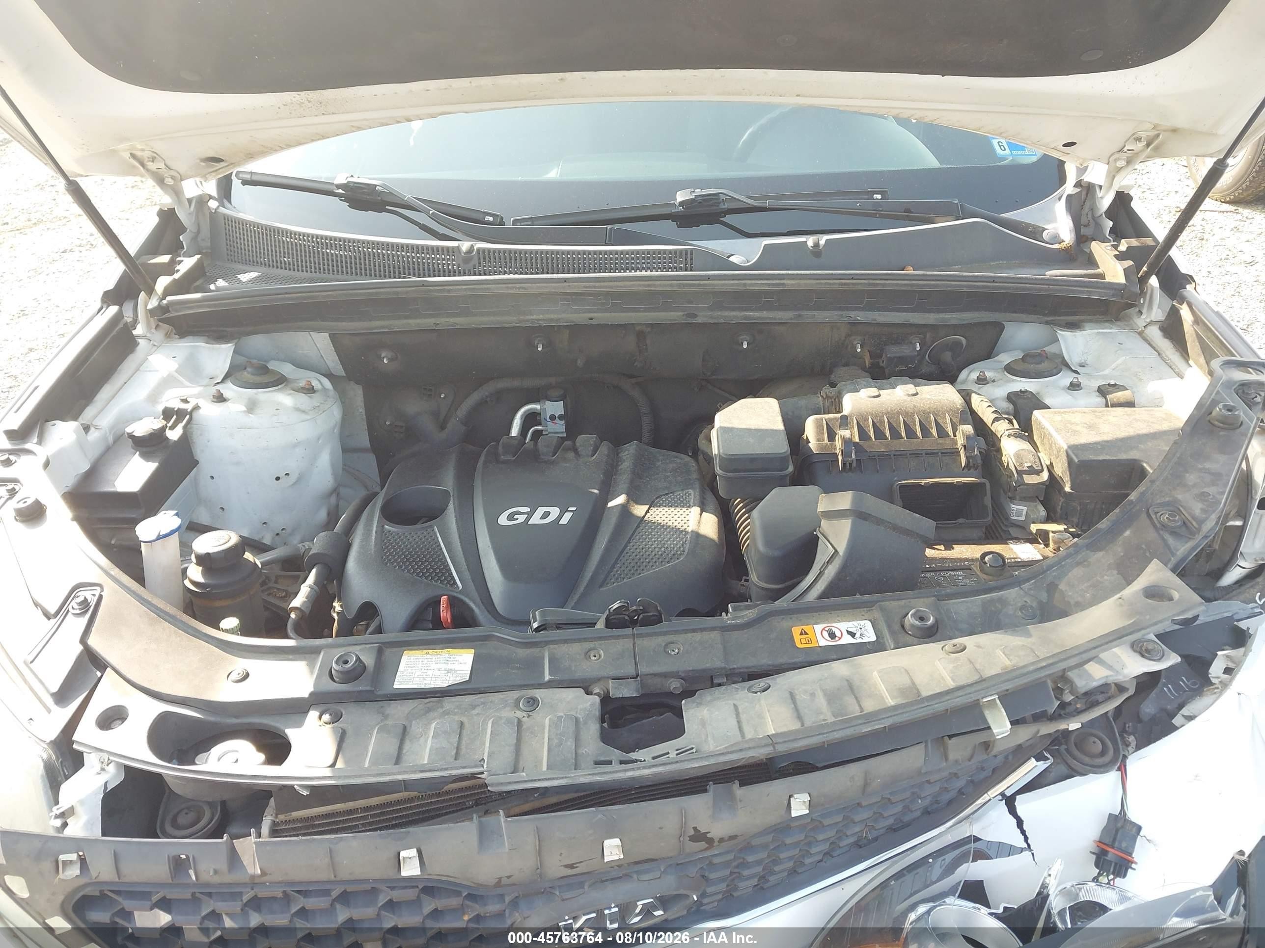2013 Kia Sorento Lx Белый vin: 5XYKTDA67DG406450