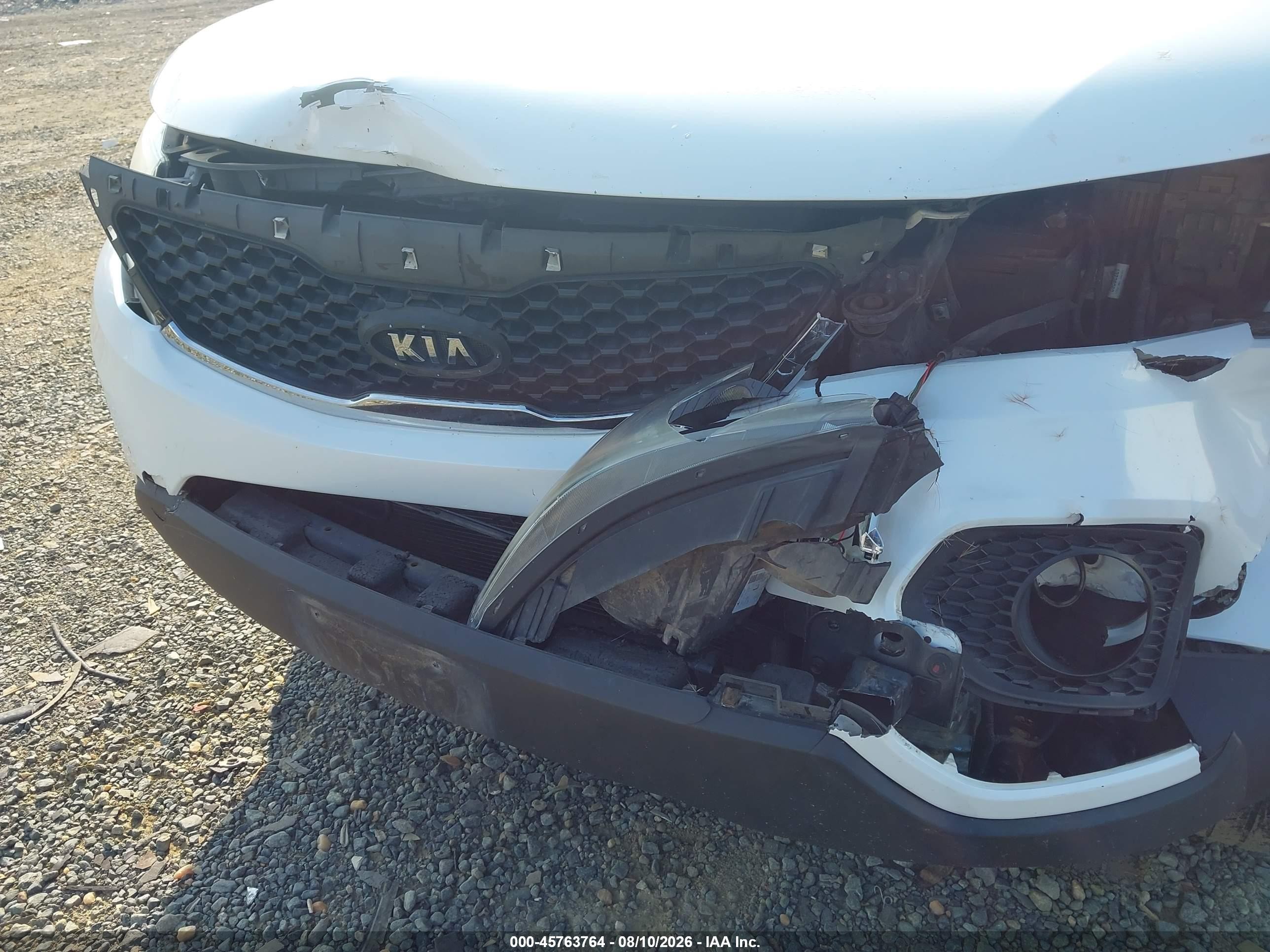 2013 Kia Sorento Lx Белый vin: 5XYKTDA67DG406450