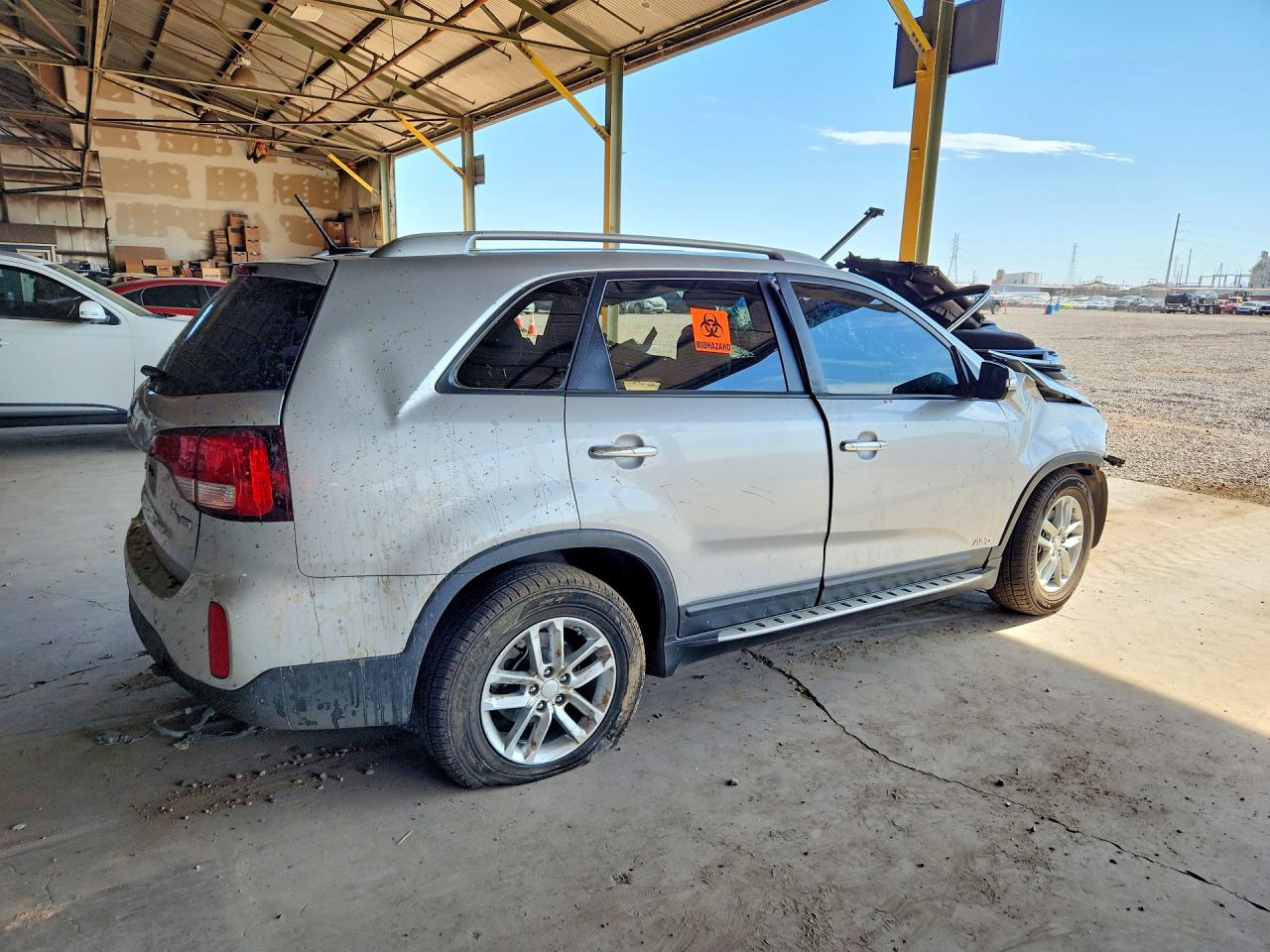 2015 Kia Sorento Lx Silver vin: 5XYKTDA67FG558859