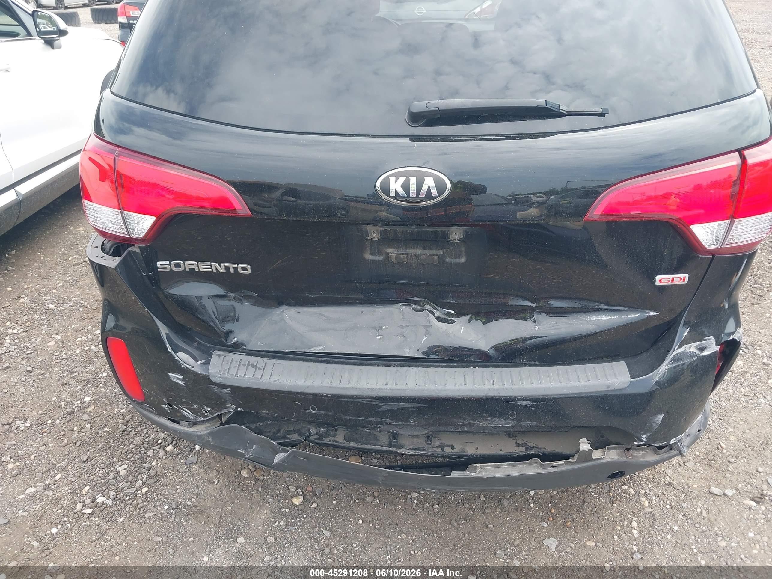 2015 Kia Sorento Lx Black vin: 5XYKTDA67FG567691