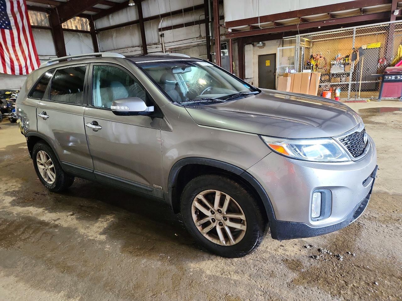 2015 Kia Sorento Lx Gray vin: 5XYKTDA67FG569747