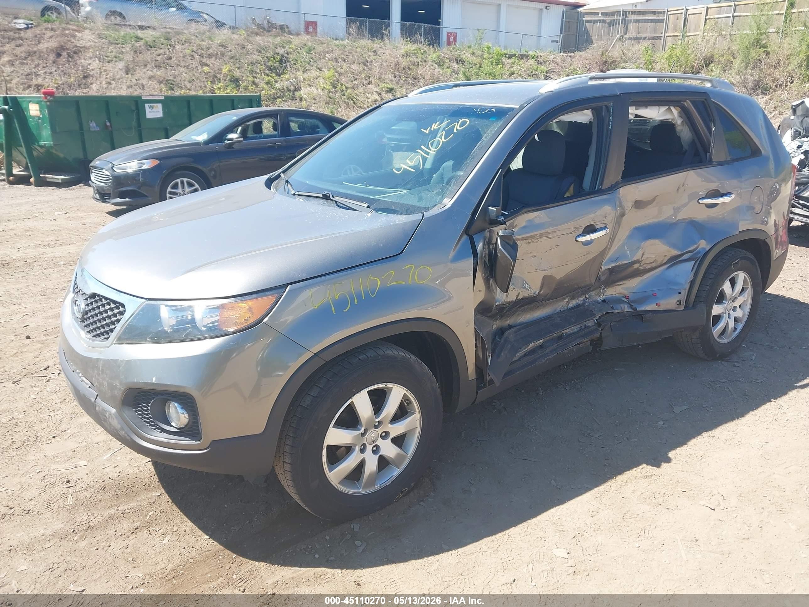 2012 Kia Sorento Lx Gray vin: 5XYKTDA68CG274667