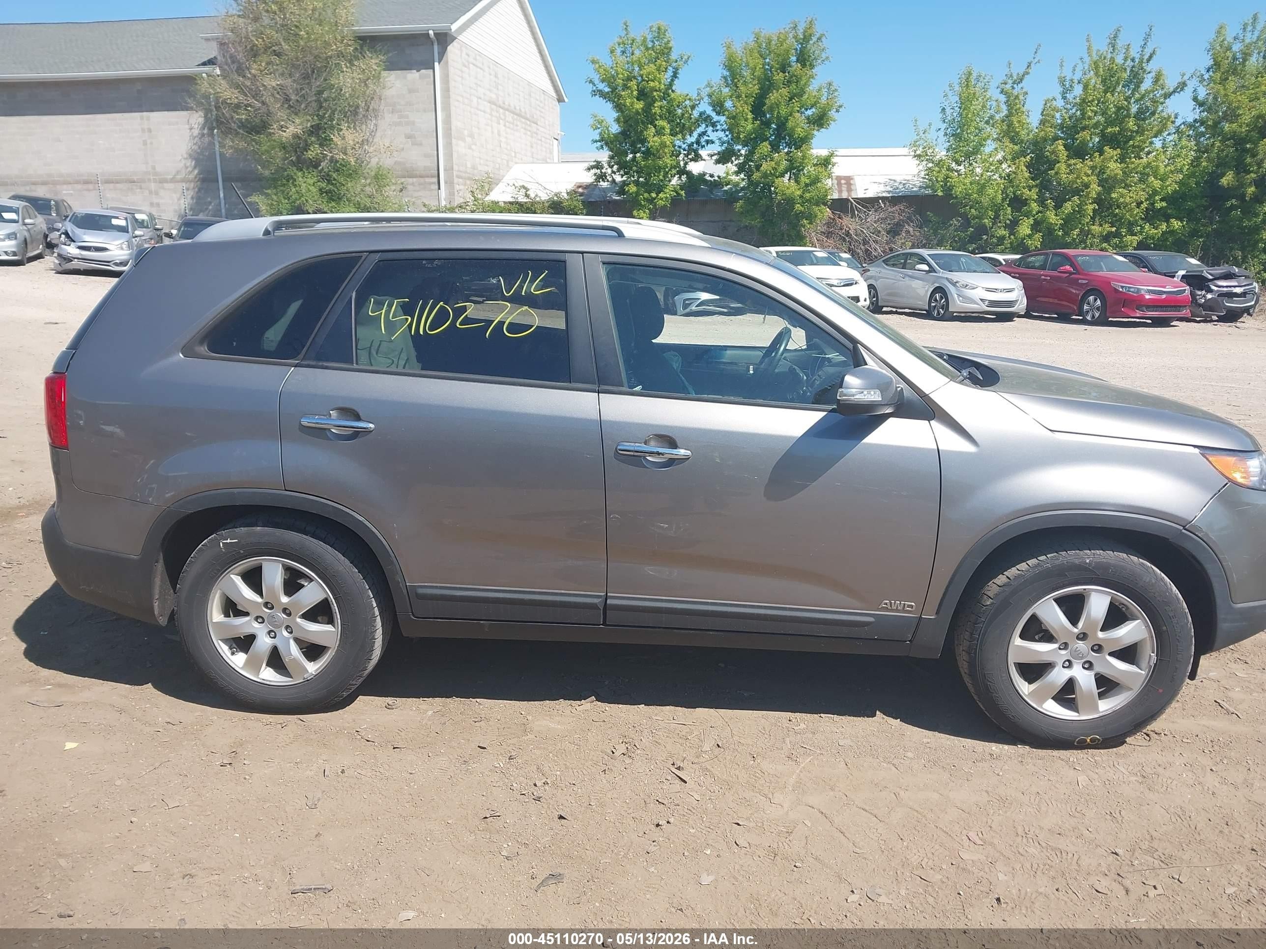 2012 Kia Sorento Lx Gray vin: 5XYKTDA68CG274667