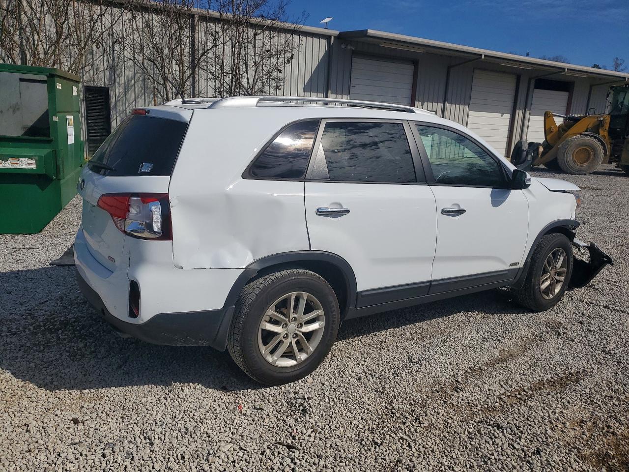 2014 Kia Sorento Lx White vin: 5XYKTDA68EG508910