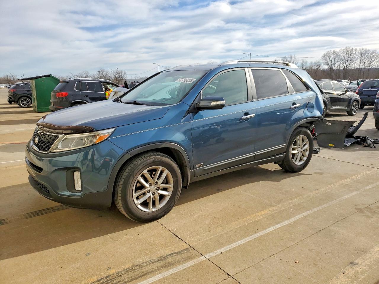 2015 Kia Sorento Lx Синий vin: 5XYKTDA68FG558787