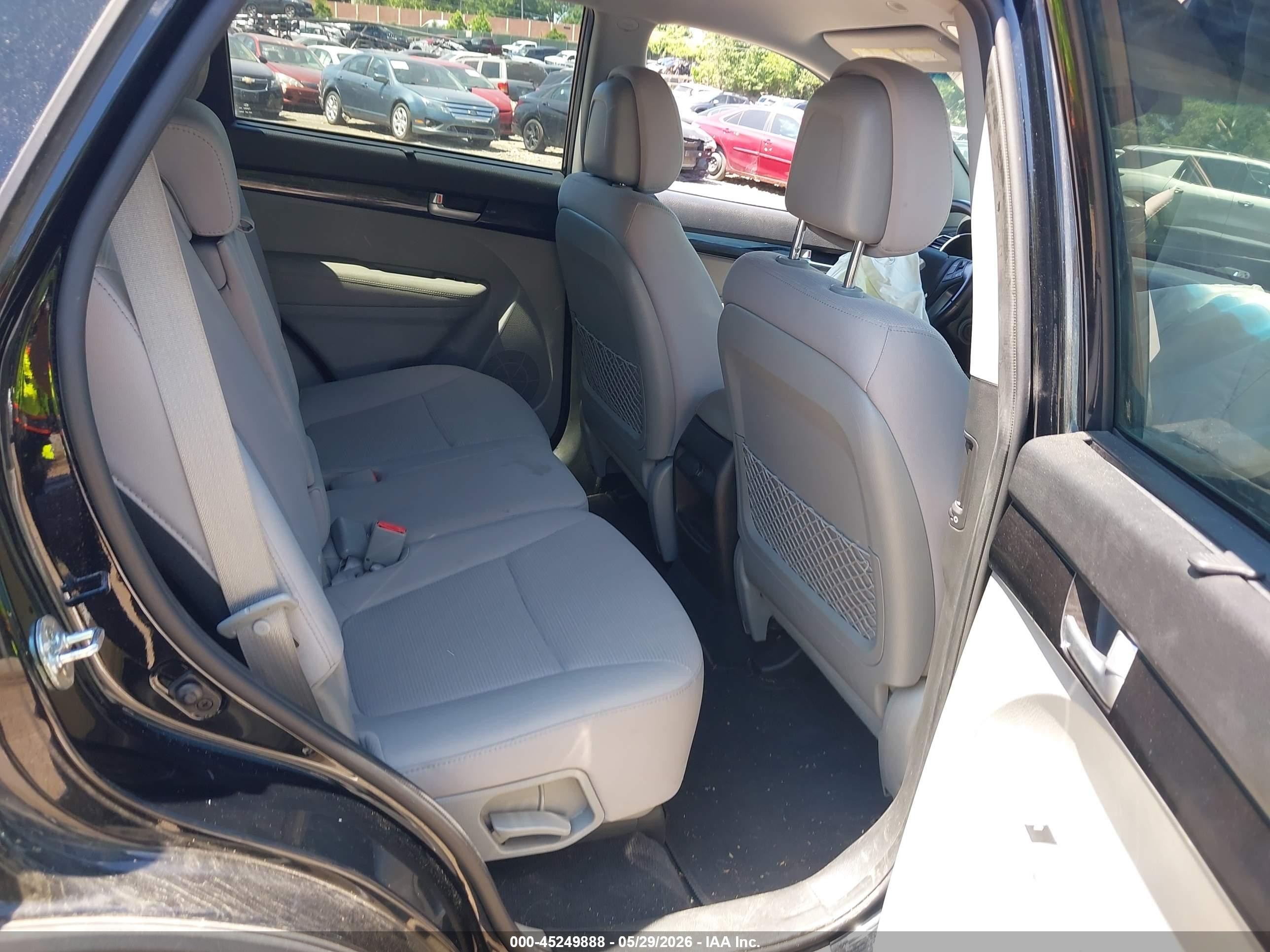 2015 Kia Sorento Lx Black vin: 5XYKTDA68FG606353