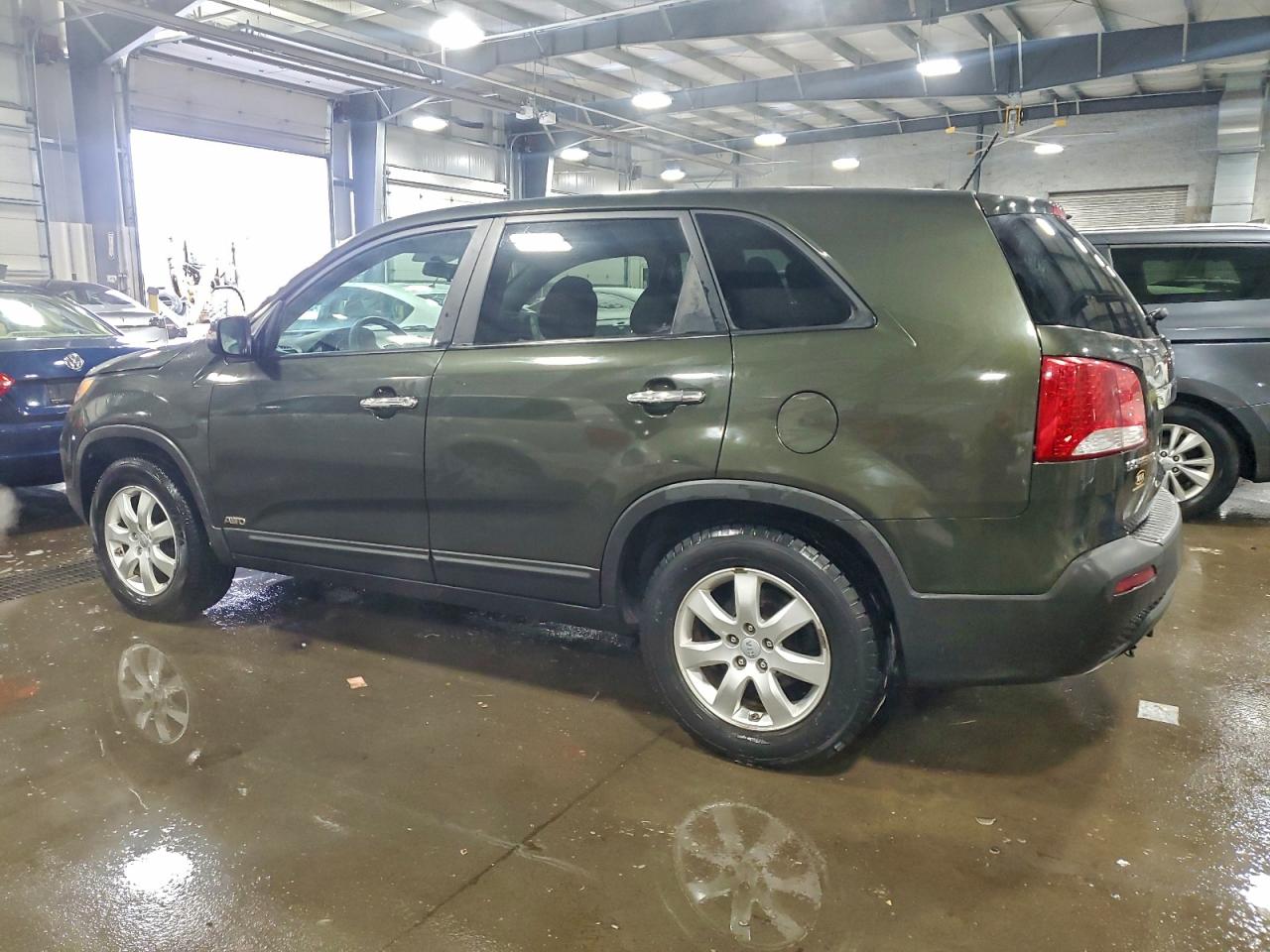 2013 Kia Sorento Lx Green vin: 5XYKTDA69DG332111