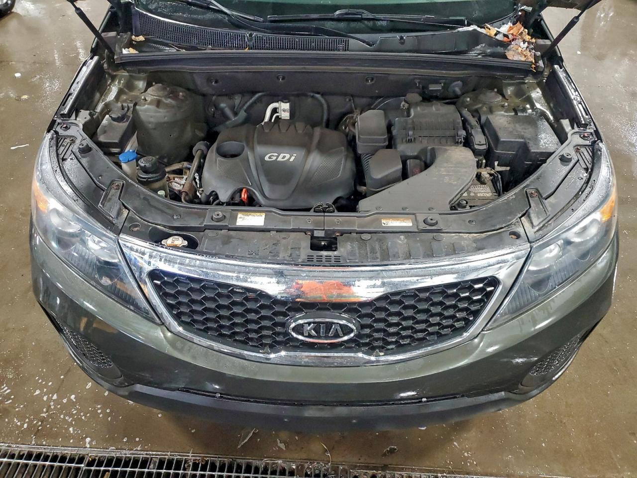 2013 Kia Sorento Lx Green vin: 5XYKTDA69DG332111
