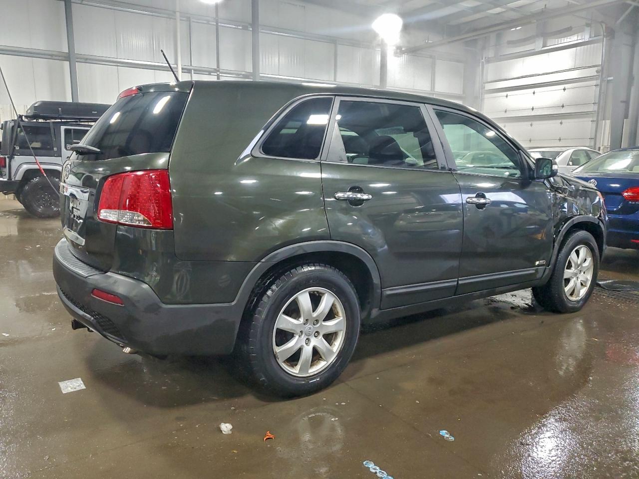 2013 Kia Sorento Lx Green vin: 5XYKTDA69DG332111