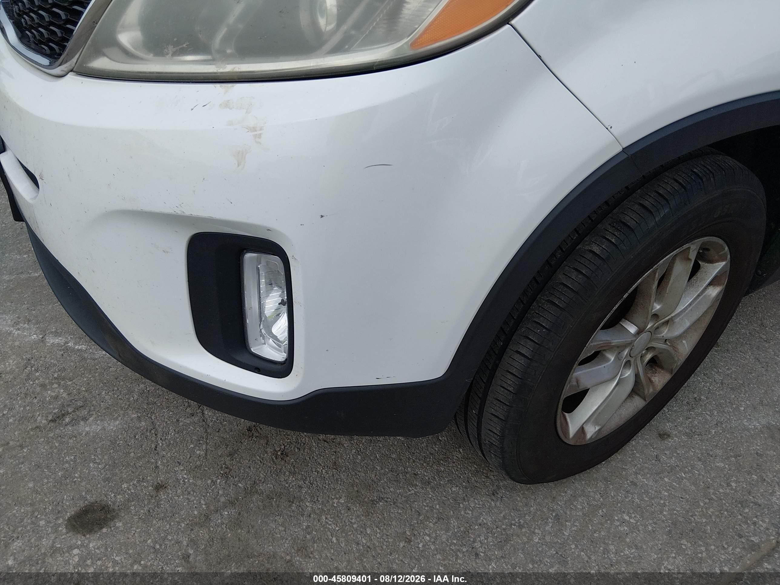 2014 Kia Sorento Lx White vin: 5XYKTDA69EG511508
