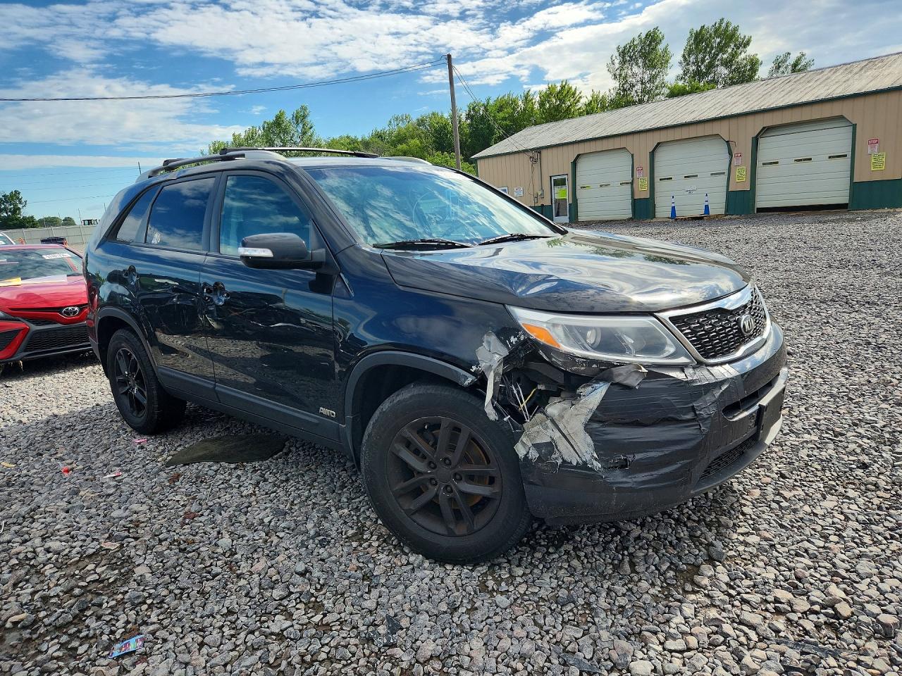 2015 Kia Sorento Lx Black vin: 5XYKTDA69FG582936