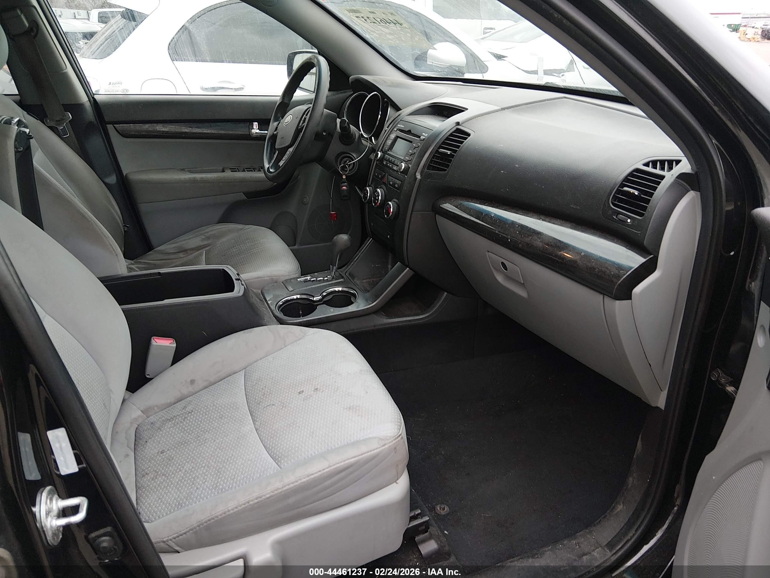 2012 Kia Sorento Lx Black vin: 5XYKTDA6XCG206550