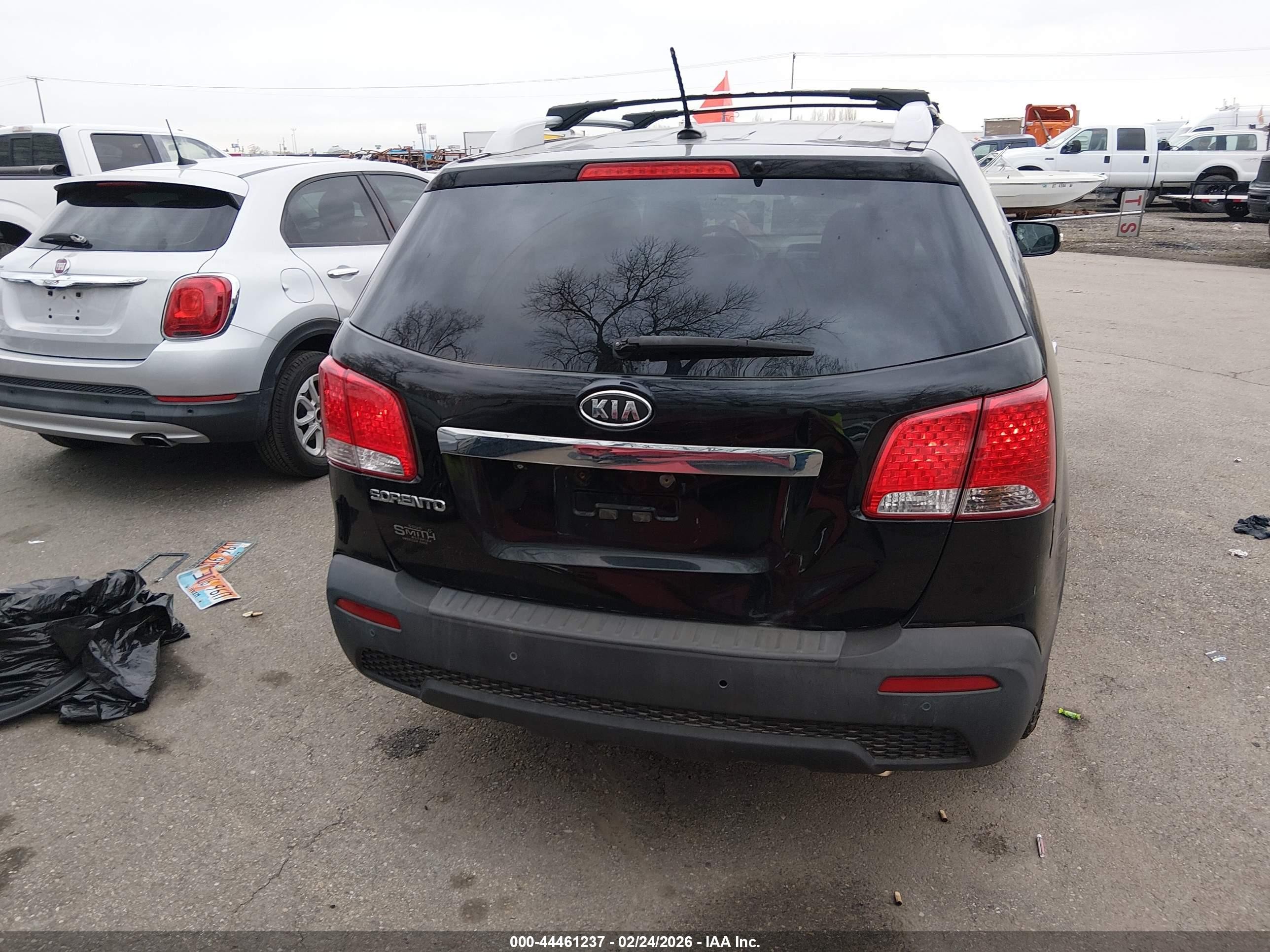 2012 Kia Sorento Lx Black vin: 5XYKTDA6XCG206550