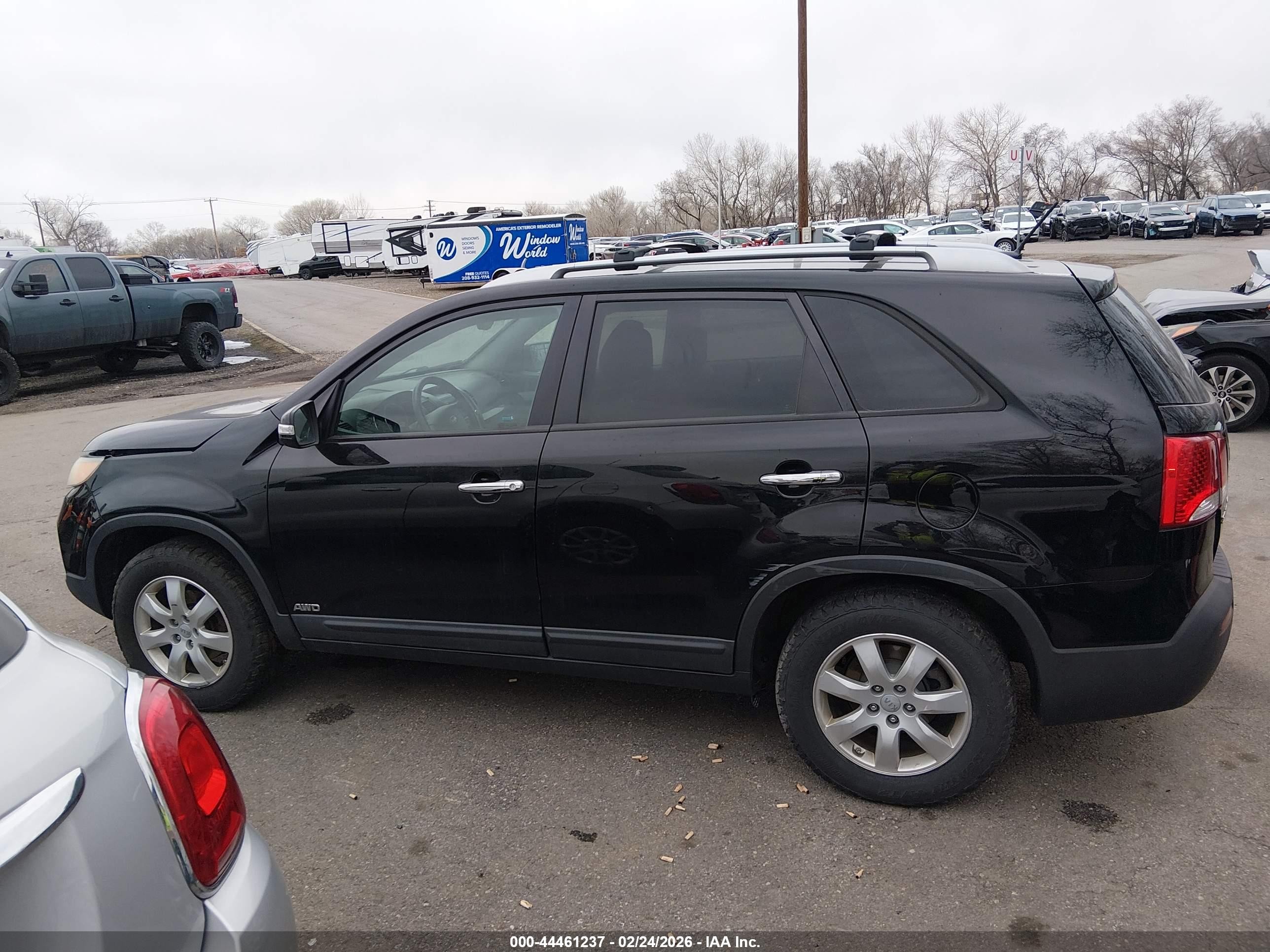 2012 Kia Sorento Lx Black vin: 5XYKTDA6XCG206550