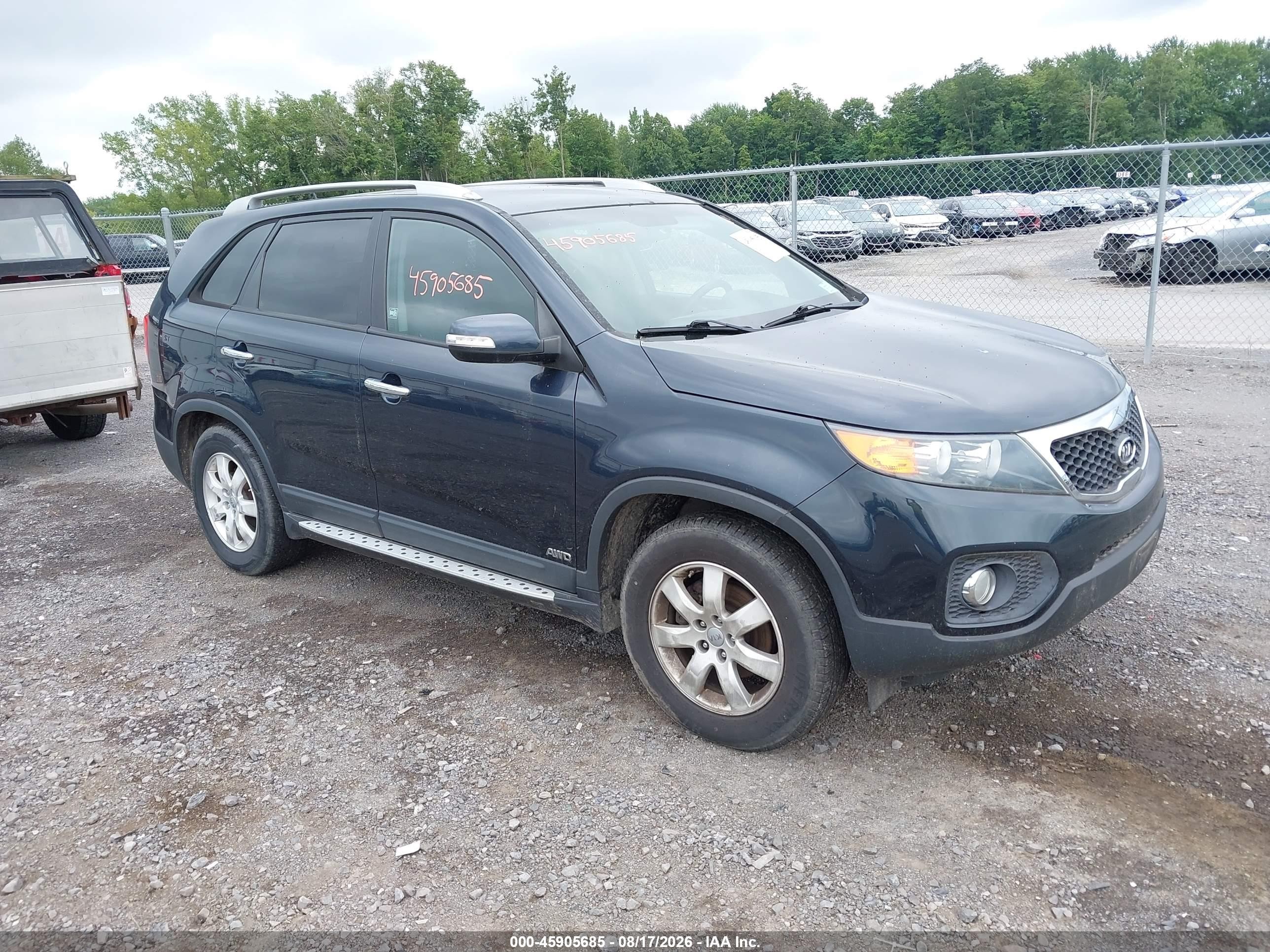 2012 Kia Sorento Lx Синий vin: 5XYKTDA6XCG278252