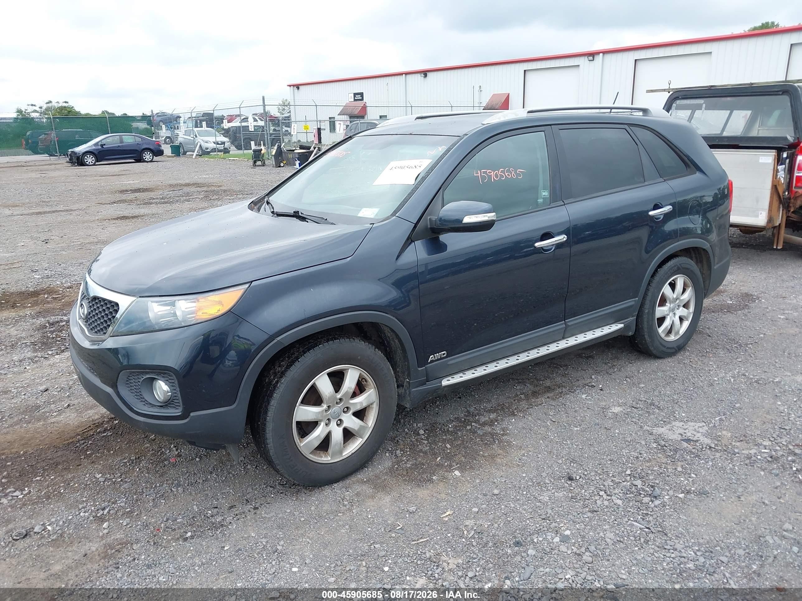 2012 Kia Sorento Lx Синий vin: 5XYKTDA6XCG278252