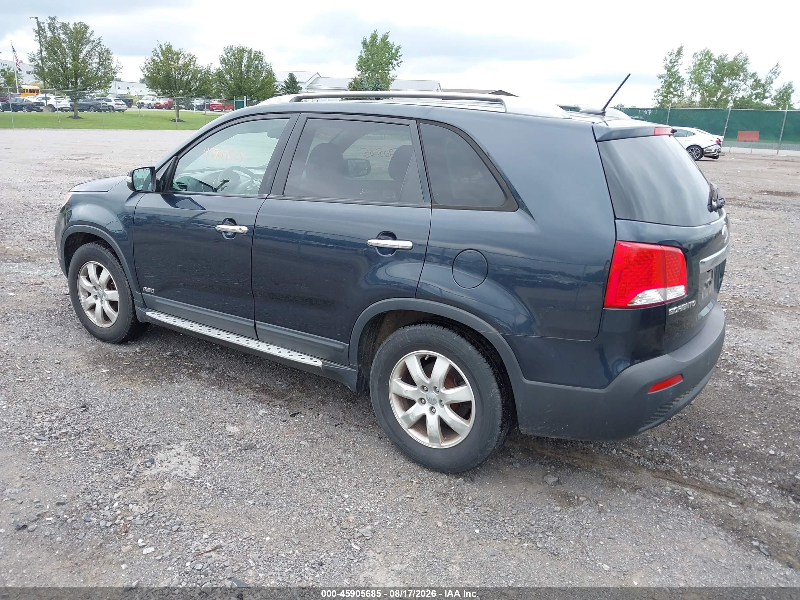 2012 Kia Sorento Lx Синий vin: 5XYKTDA6XCG278252
