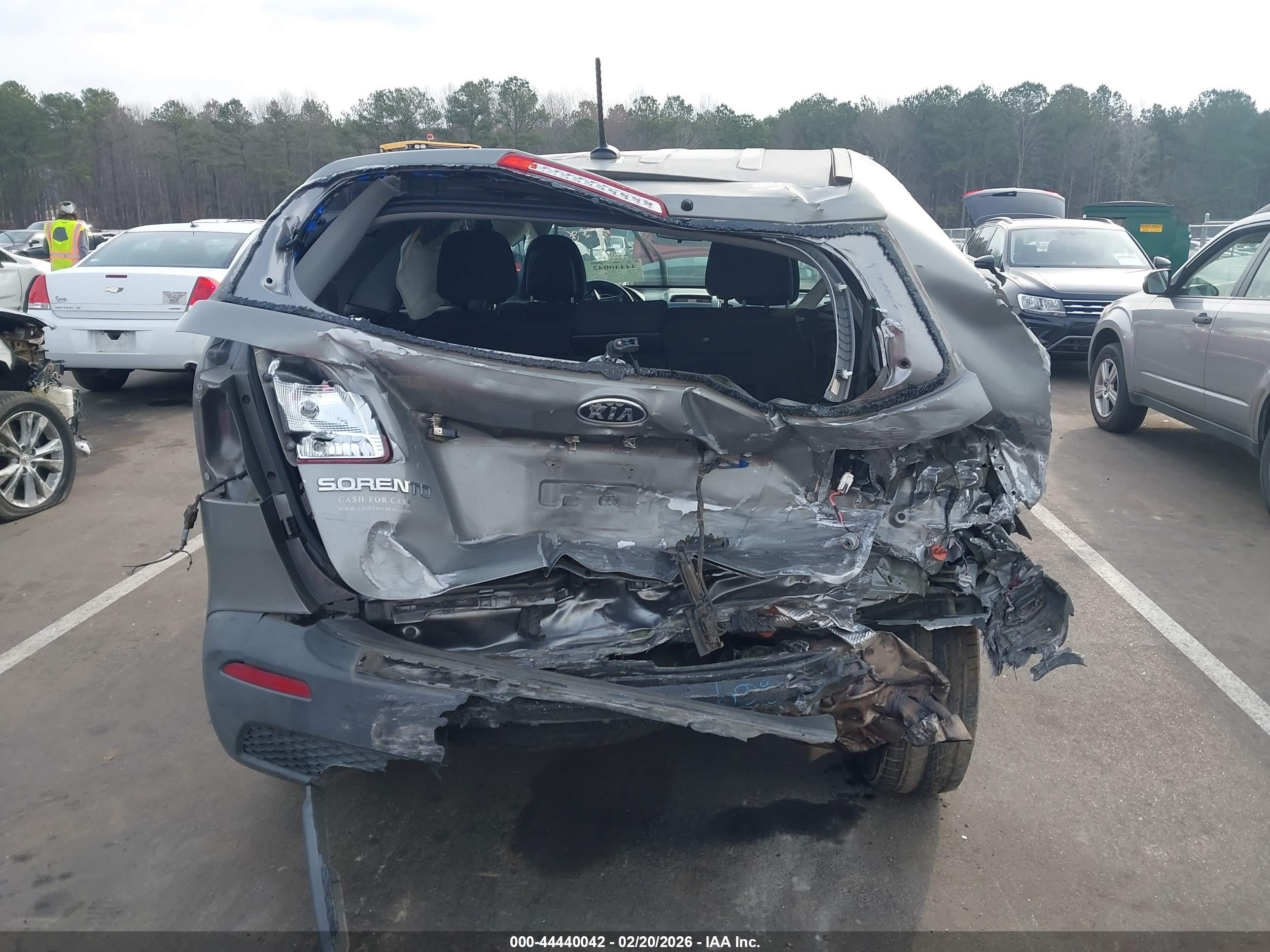 2013 Kia Sorento Lx Gray vin: 5XYKTDA6XDG407852