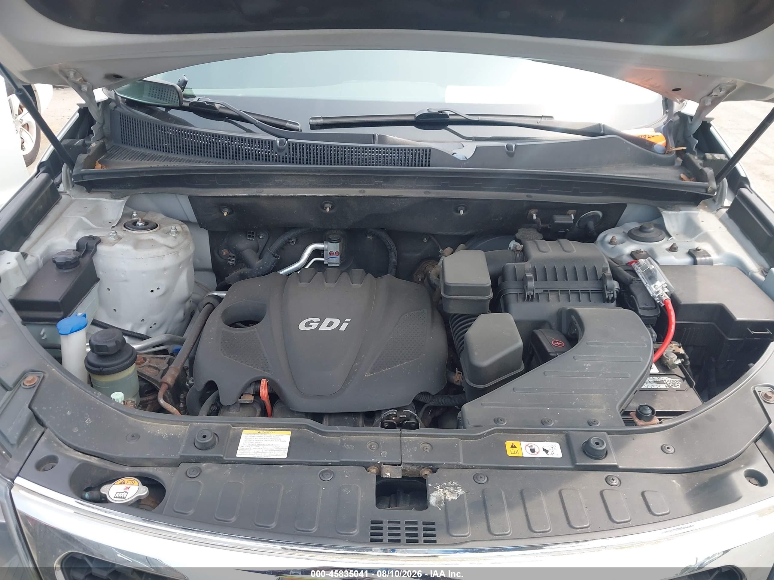 2013 Kia Sorento Lx Silver vin: 5XYKTDA6XDG414316